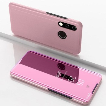 Калъф Clear View за Huawei Y7 2019 / Y7 Prime 2019 pink