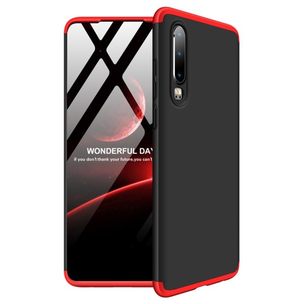 Калъф GKK 360 Protection Case Full Body Cover Huawei P30 black-red