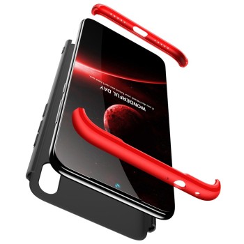 Калъф GKK 360 Protection Case Full Body Cover Xiaomi Redmi Note 7 black-red