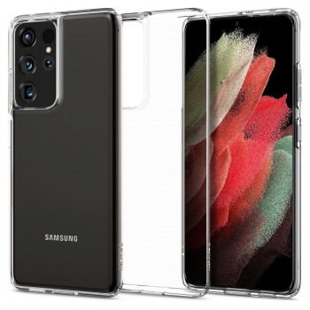 Калъф Spigen Liquid Crystal Samsung Galaxy S21 Ultra Crystal Clear