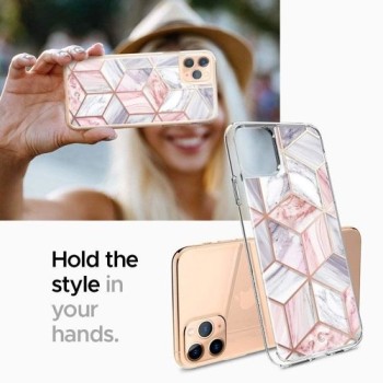 Spigen Ciel Etoile дизайнерски удароустойчив кейс за iPhone 11 Pro, Pink Marble