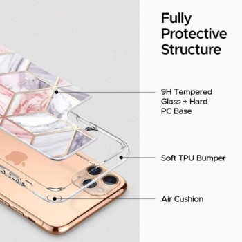 Spigen Ciel Etoile дизайнерски удароустойчив кейс за iPhone 11 Pro, Pink Marble