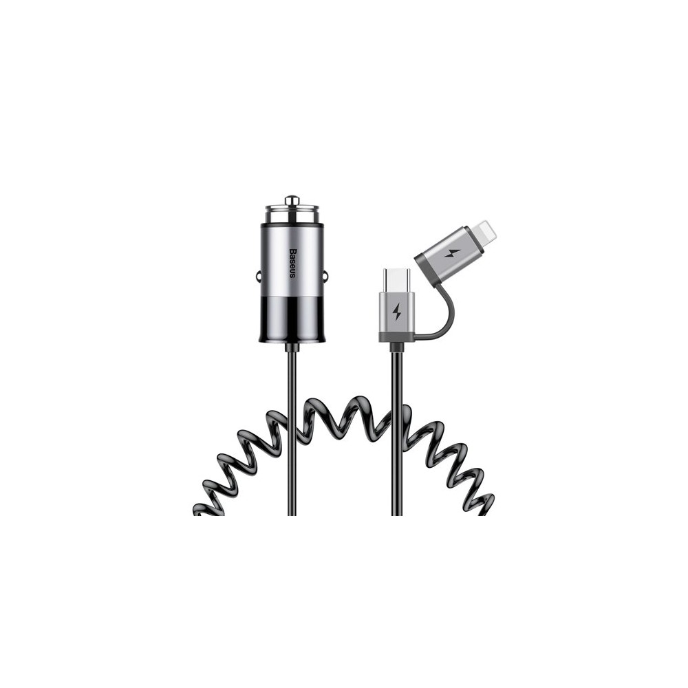 Зарядно за кола/Baseus Enjoy Together,Сив