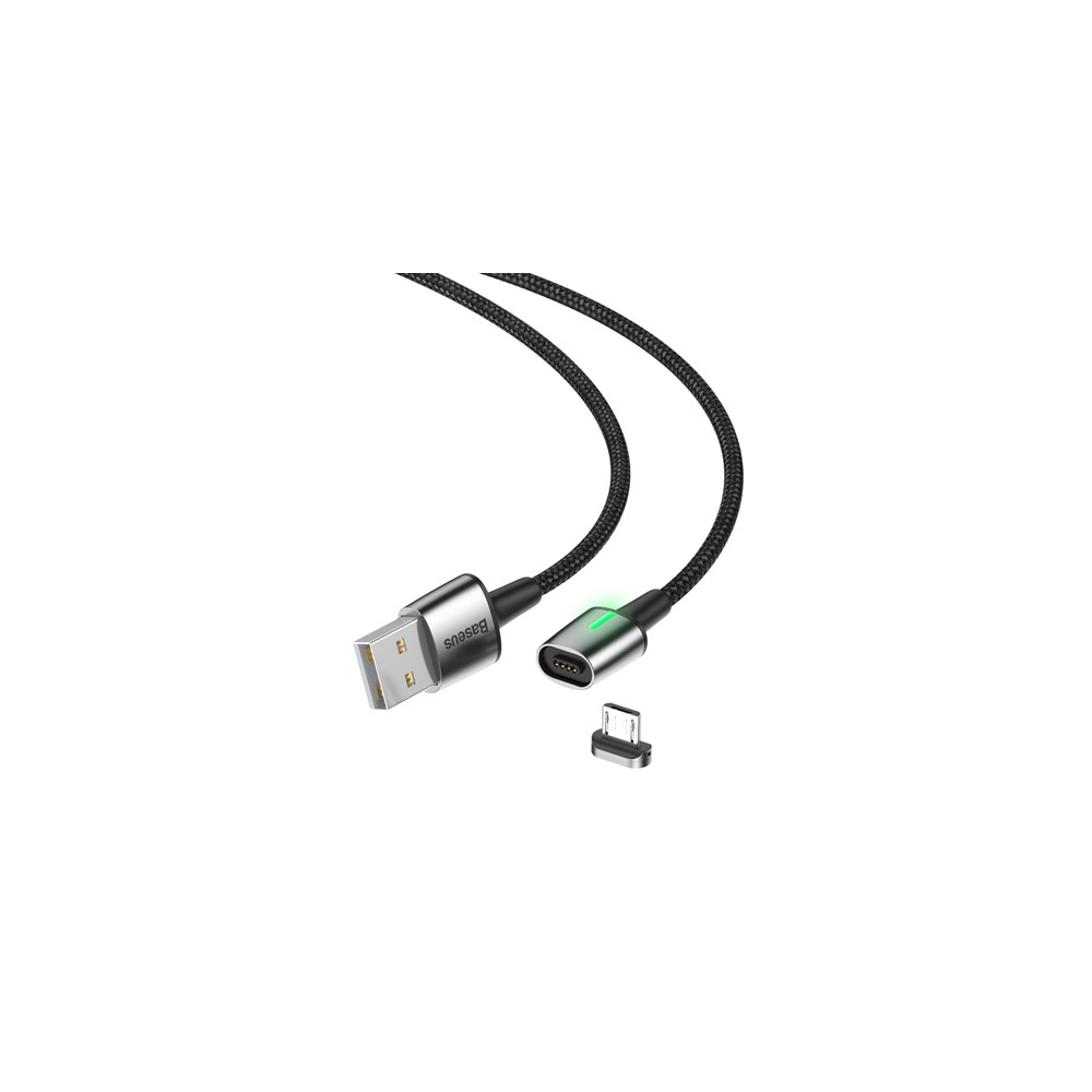 Кабел Baseus Zinc Magnetic USB Cable For Lightning 2М,Черен