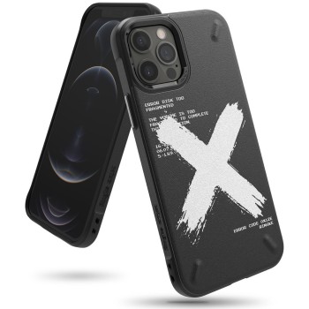 Калъф Ringke Onyx Design Durable TPU Case iPhone 12 Pro Max black (X)