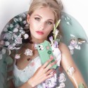 Калъф Kingxbar Sweet Series case Decorated Swarovski crystals iPhone 12 Pro Max green