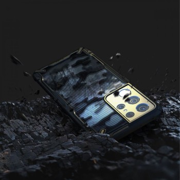 Калъф Ringke Fusion X за Samsung Galaxy S21 Ultra, Camo Black