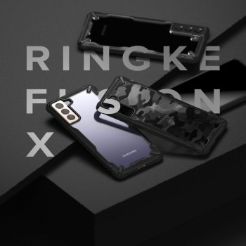 Калъф Ringke Fusion X за Samsung Galaxy S21, Camo Black