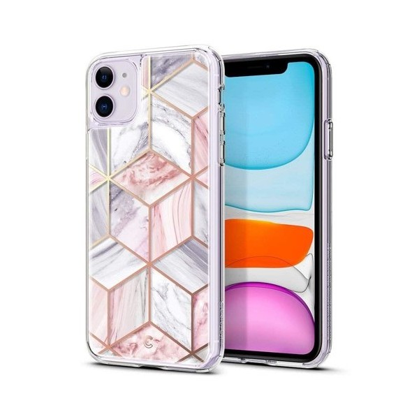 Spigen Ciel Etoile дизайнерски удароустойчив кейс за iPhone 11, Pink Marble