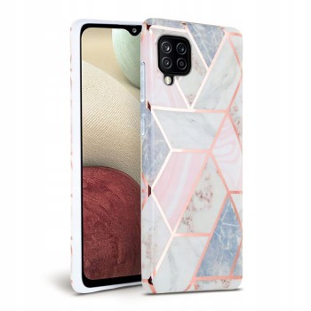 Калъф TECH-PROTECT Marble за Samsung Galaxy A12, Pink