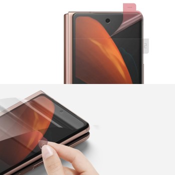 Протектор Ringke Invisible Defender за Samsung Galaxy Z Fold 2 5G, 2 броя за 2 екрана, Прозрачен