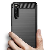 Калъф fixGuard FlexCarbon за Sony Xperia 10 III, Black
