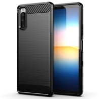 Калъф fixGuard FlexCarbon за Sony Xperia 10 III, Black