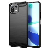 Калъф fixGuard FlexCarbon за Xiaomi Mi 11 Lite 5G, Black