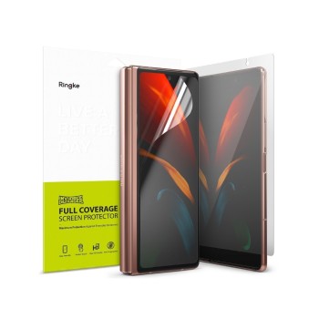 Протектор Ringke Invisible Defender за Samsung Galaxy Z Fold 2 5G, 2 броя за 2 екрана, Прозрачен