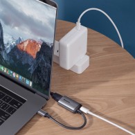 Адаптер Baseus Enjoyment Series USB Type C to VGA,Сив