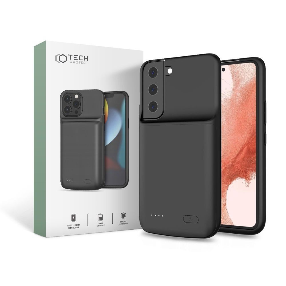 Калъф Powerbank Tech-Protect за Samsung Galaxy S22+ Plus, 4800mAh, Black