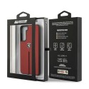 Калъф Ferrari FEOSIHCS21MRE за Samsung Galaxy S21+ Plus, Off Track Leather Nylon Stripe