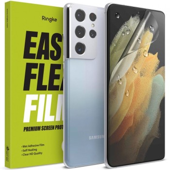 Защитно фолио Ringke Easy Flex 2бр. за Samsung Galaxy S21 Ultra, Прозрачен
