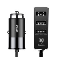 Зарядно за кола/Baseus Enjoy Together Car 4x USB 5.5A, Черен