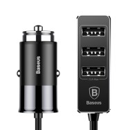 Зарядно за кола/Baseus Enjoy Together Car 4x USB 5.5A, Черен