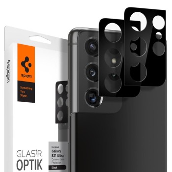 Протектор Spigen OPTIK.TR Camera Lens за Samsung Galaxy S21 Ultra, Black