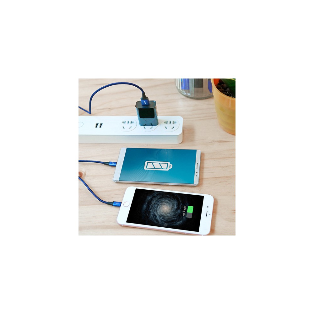 Кабел Baseus Rapid 2in1 USB cable Lightning / micro USB 1.2m, Черен