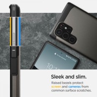 Калъф SPIGEN TOUGH ARMOR за SAMSUNG GALAXY S22 ULTRA, GUNMETAL
