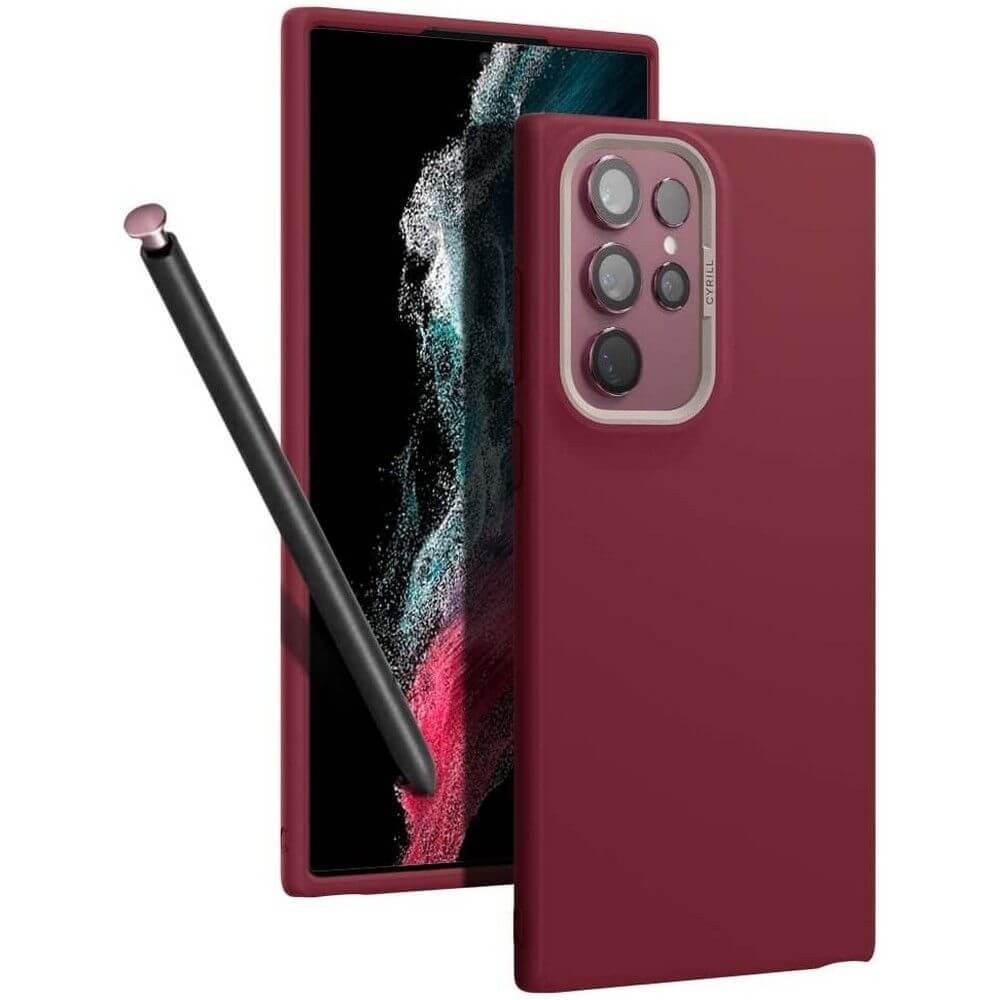 Калъф SPIGEN CYRILL COLOR BRICK за SAMSUNG GALAXY S22 ULTRA, SANGRIA