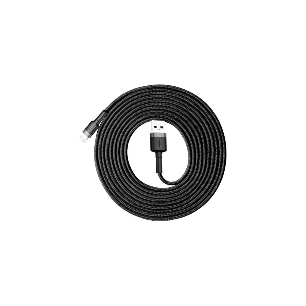 Кабел Baseus Cafule Cable Lightning 2А 3М, Сив