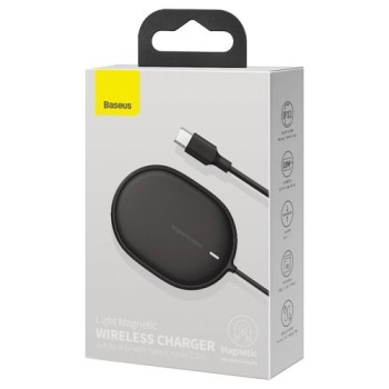 Зарядно Baseus Light Magnetic Wireless Charger, Black