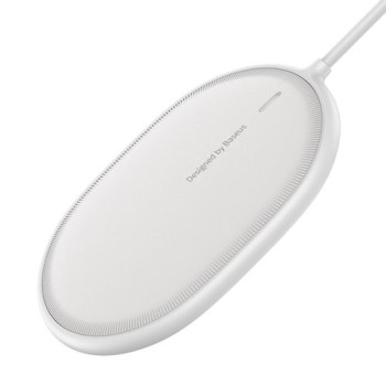 Зарядно Baseus Light Magnetic Wireless Charger, White