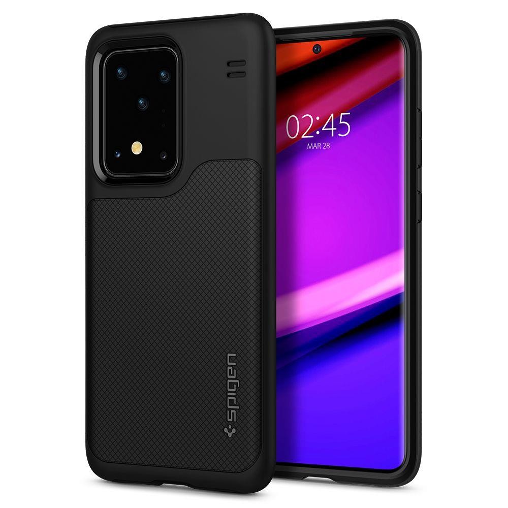 Spigen Hybrid хибриден кейс с най-висока степен на защита за Samsung Galaxy S20 Ultra, Matte Black