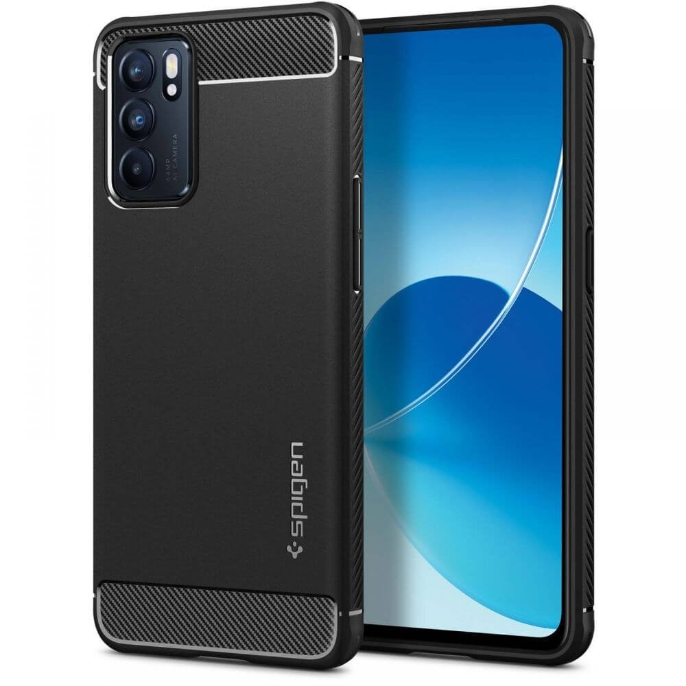 Калъф SPIGEN RUGGED ARMOR за OPPO RENO 6 5G, MATTE BLACK