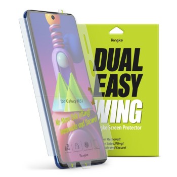 Протектор Ringke Dual Easy Wing 2x за Samsung Galaxy M51, Прозрачен