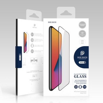 Стъклен протектор Dux Ducis 10D  Full case friendly за iPhone 12 Pro / iPhone 12 black