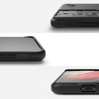 Калъф Ringke Onyx Design Durable TPU Case Samsung Galaxy S21 Ultra 5G black (Paint)