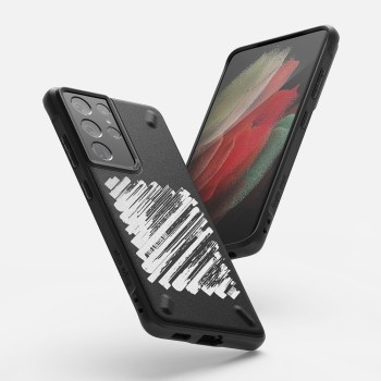 Калъф Ringke Onyx Design Durable TPU Case Samsung Galaxy S21 Ultra 5G black (Paint)