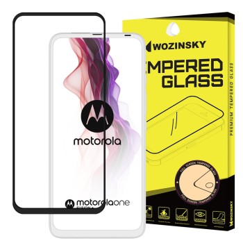 Стъклен Протектор Wozinsky Tempered Glass Full Glue за Motorola One Fusion+ (Fusion Plus) black
