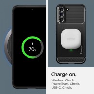 Калъф SPIGEN RUGGED ARMOR за SAMSUNG GALAXY S22, MATTE BLACK