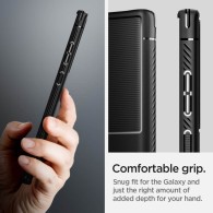 Калъф Spigen Rugged Aarmor за Samsung Galaxy S22 Ultra, Matte Black