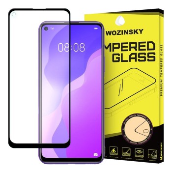 Стъклен Протектор Wozinsky Tempered Glass Full Glue за Huawei P40 Lite 5G / Huawei Nova 7 SE black