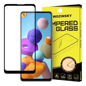 Стъклен Протектор Wozinsky Tempered Glass Full Glue за Samsung Galaxy A21S black