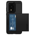 Spigen Slim Armor Cs хибриден кейс с най-висока степен на защита за Samsung Galaxy S20 Ultra, Black