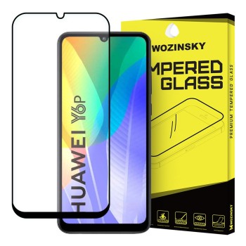 Стъклен Протектор Wozinsky Tempered Glass Full Glue за Huawei Y6p / Honor 9A black