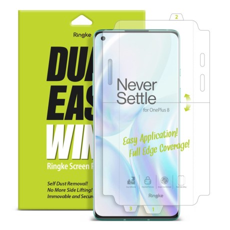 Протектор Ringke Dual Easy Wing 2x за Oneplus 8, Прозрачен