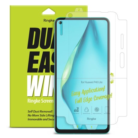 Протектор Ringke Dual Easy Wing 2x за Huawei P40 Lite, Прозрачен