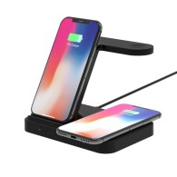 Докинг станция TECH-PROTECT A11 3в1 WIRELESS CHARGER, Черен