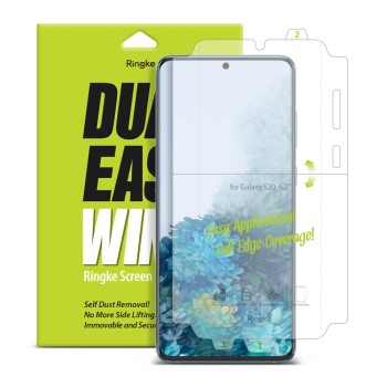 Протектор Ringke Dual Easy Wing 2x за Samsung Galaxy S20, Прозрачен