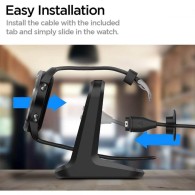 Докинг станция SPIGEN S390 за GARMIN WATCH STAND, Черен
